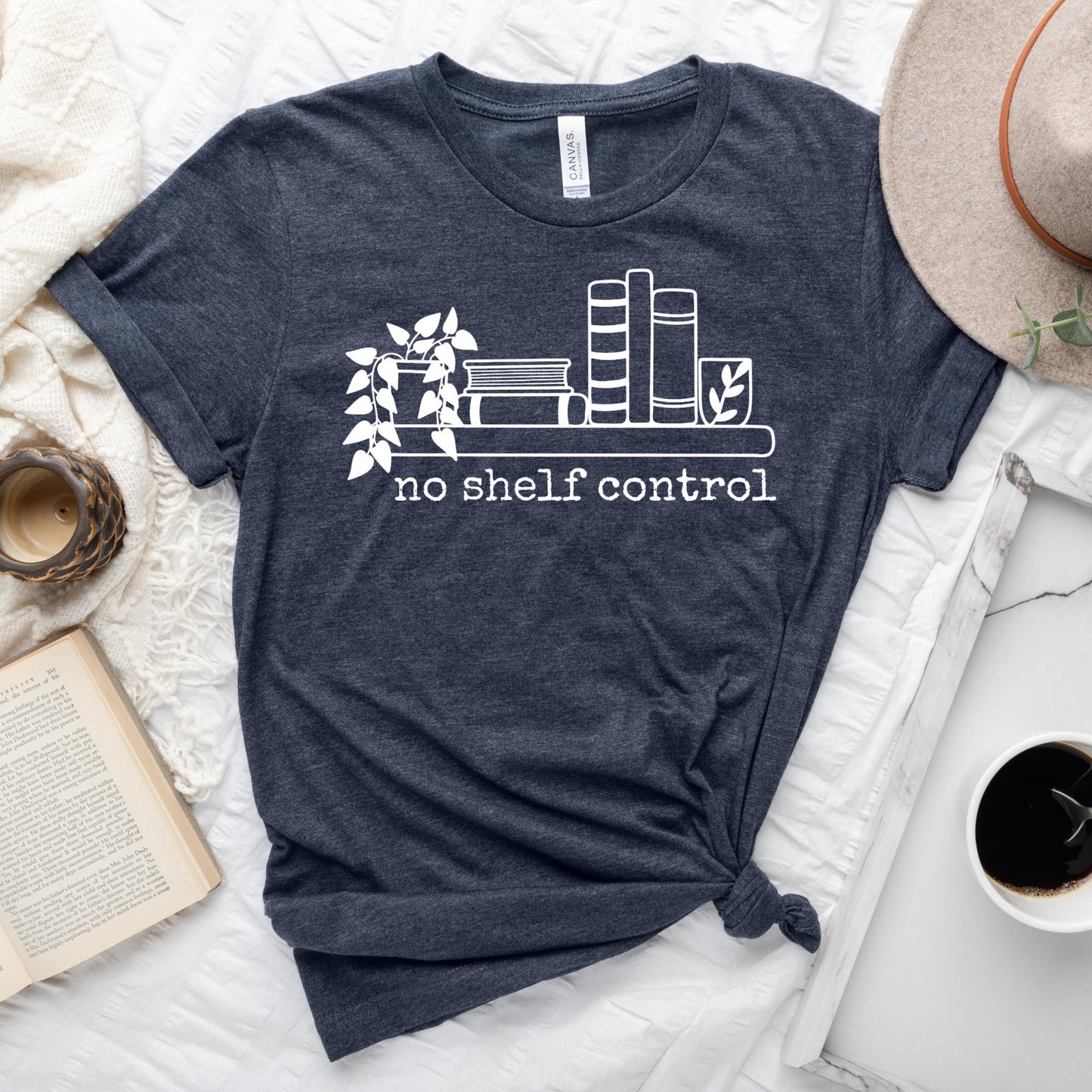 No Shelf Control Book T-Shirt