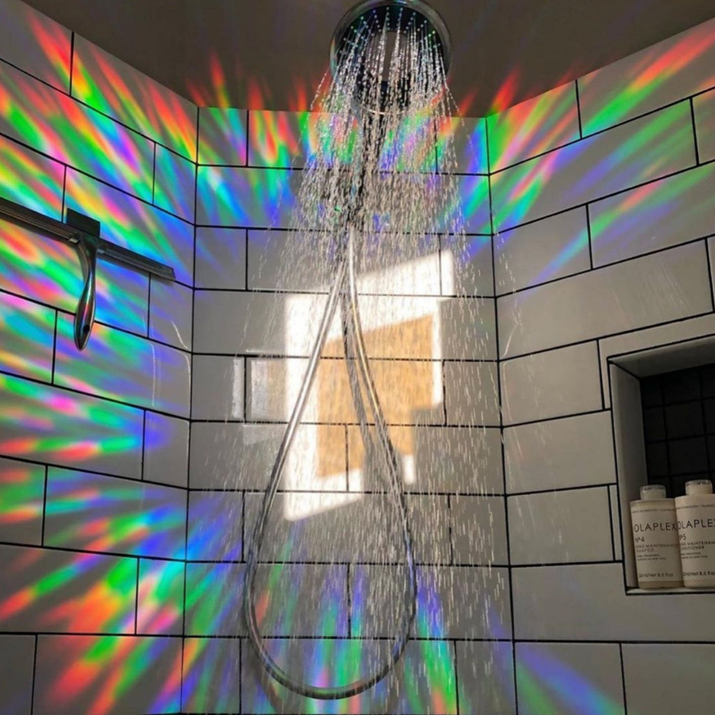 Maybe She's A Wildflower Rainbow Suncatcher Sticker