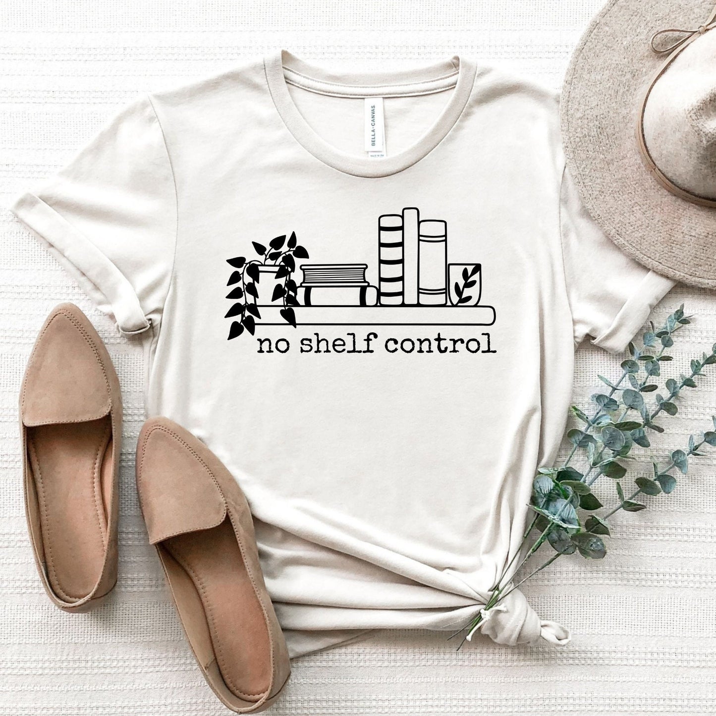 No Shelf Control Book T-Shirt