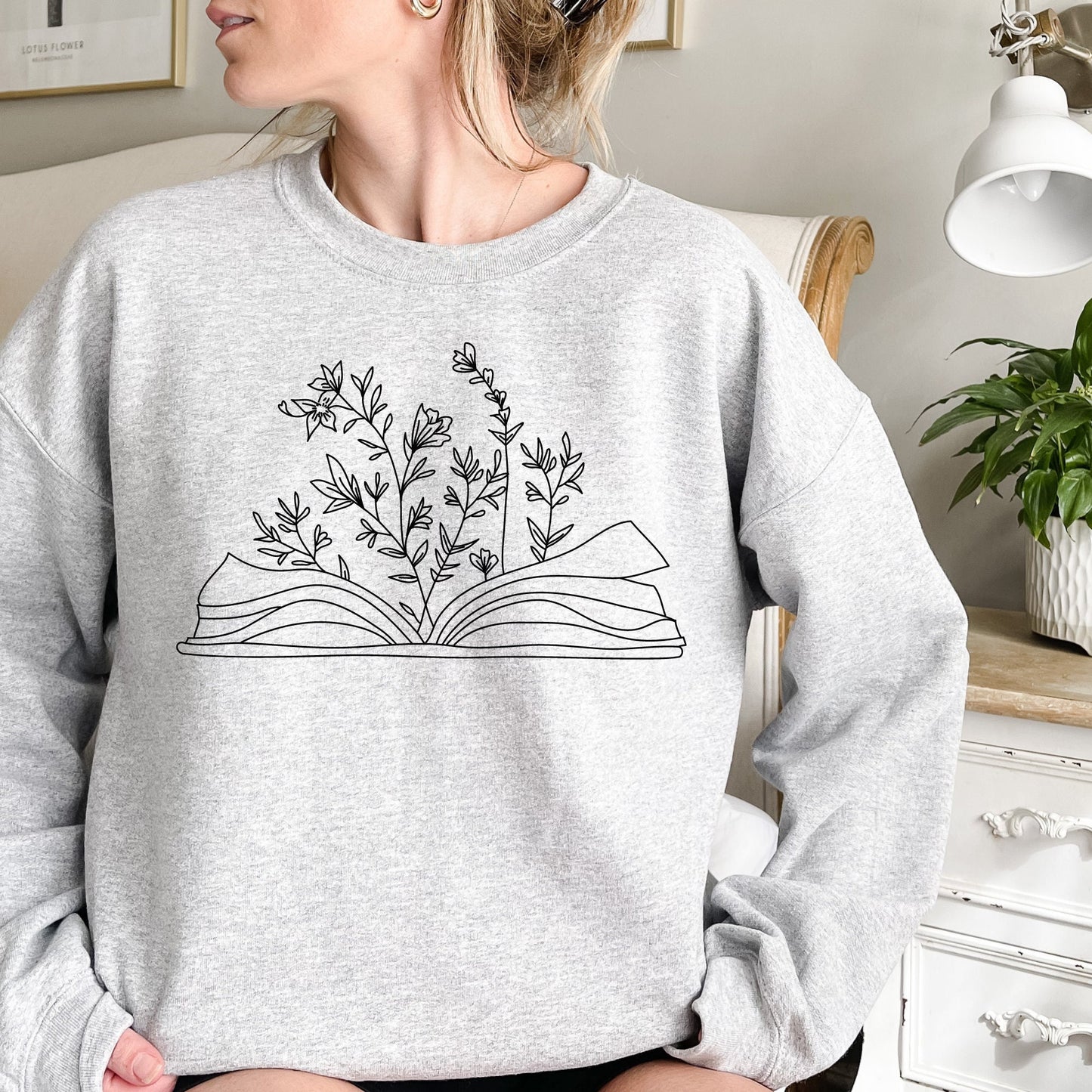 Wildflowers Book Sweatshirt