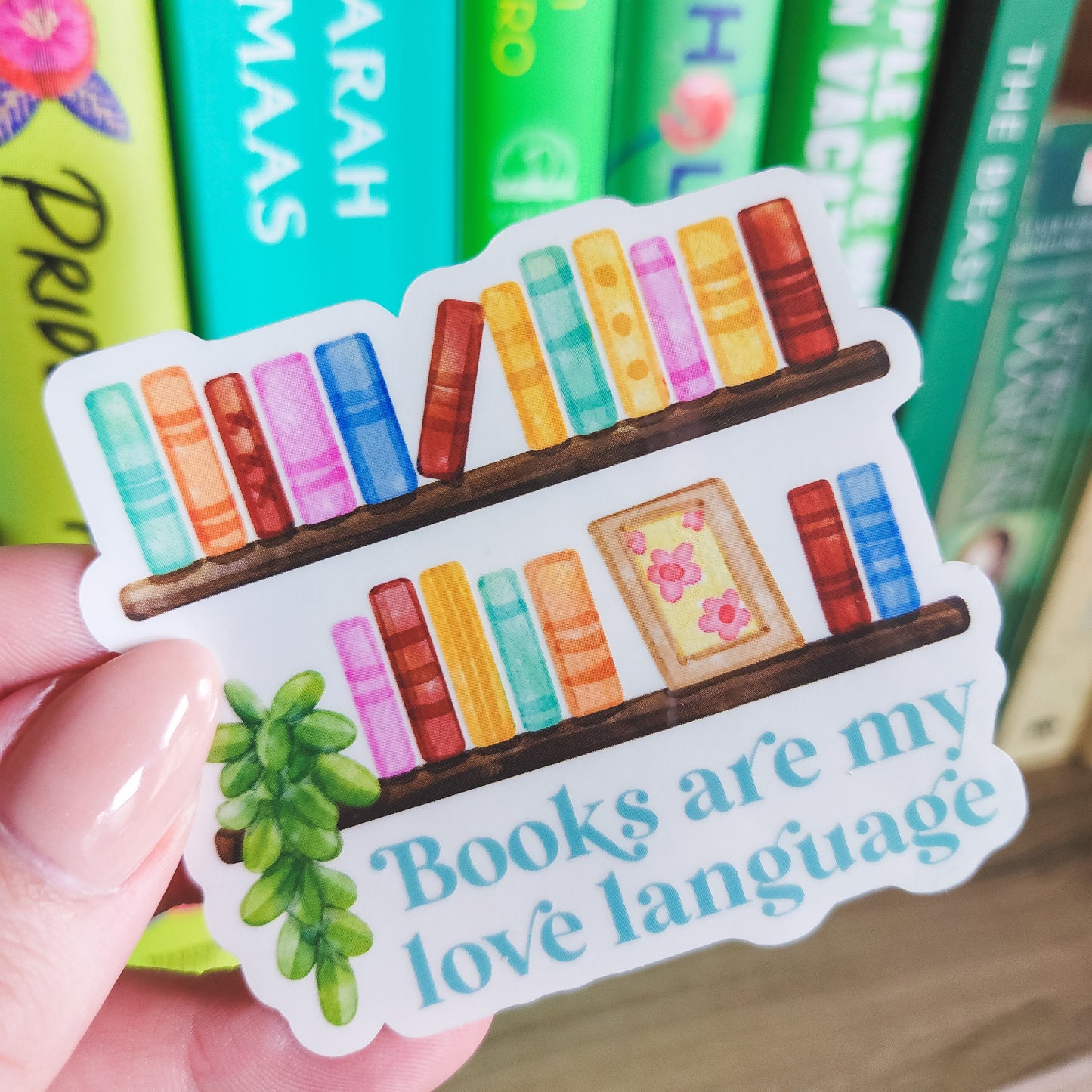 Books Are My Love Language Sticker