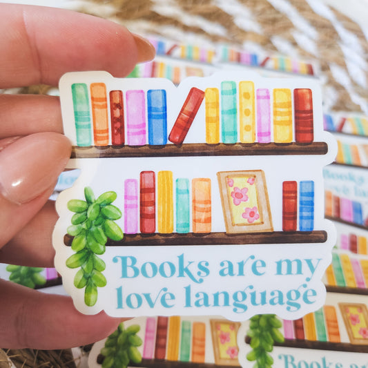 Books Are My Love Language Sticker