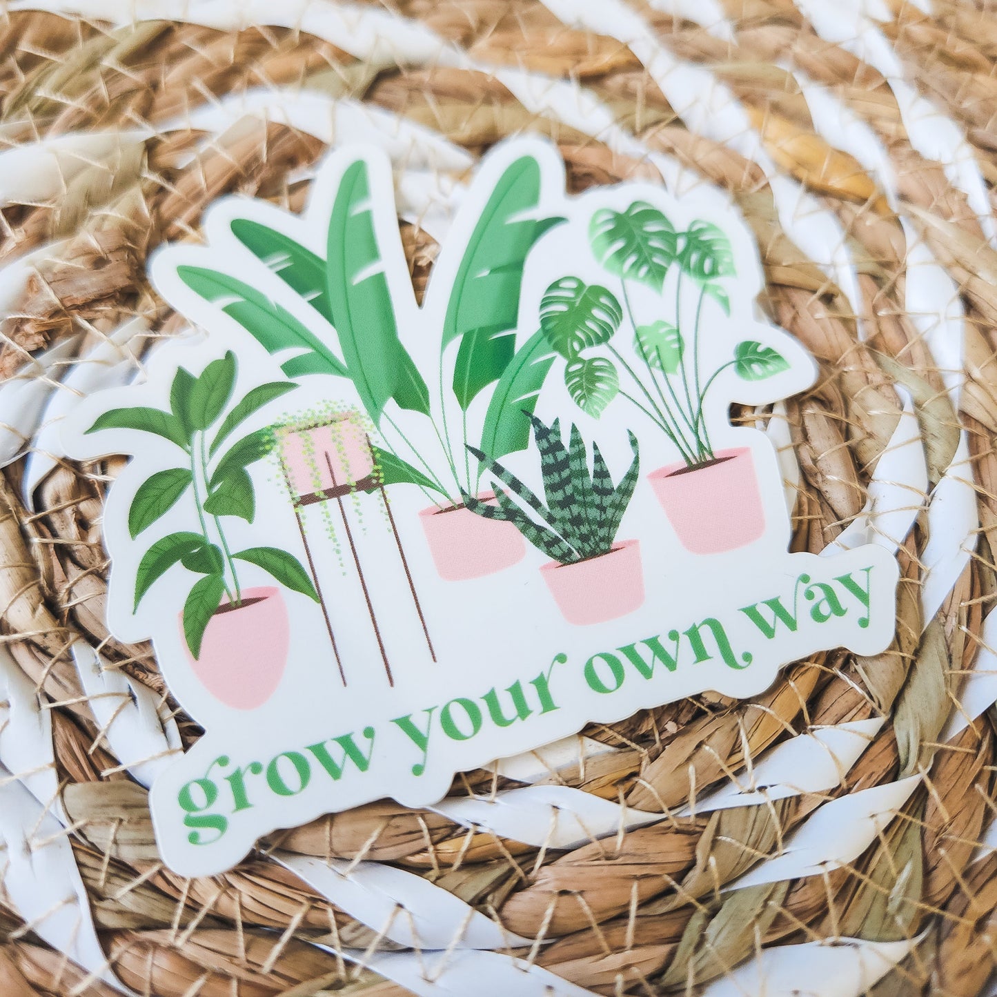 Grow Your Own Way Plants Sticker