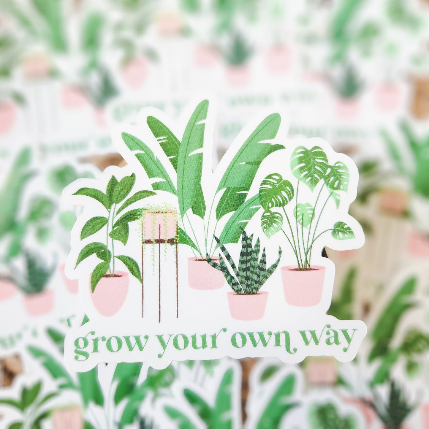 Grow Your Own Way Plants Sticker