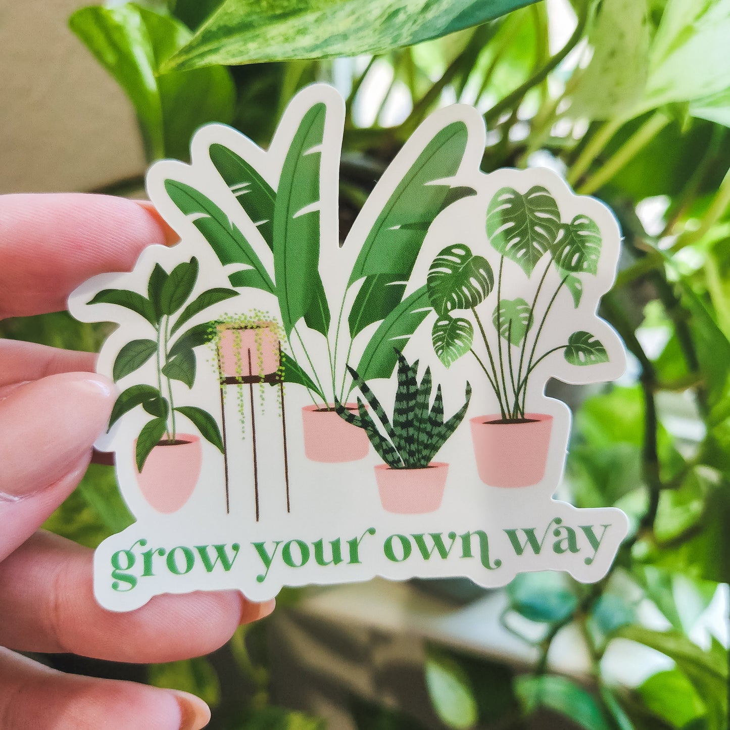Grow Your Own Way Plants Sticker