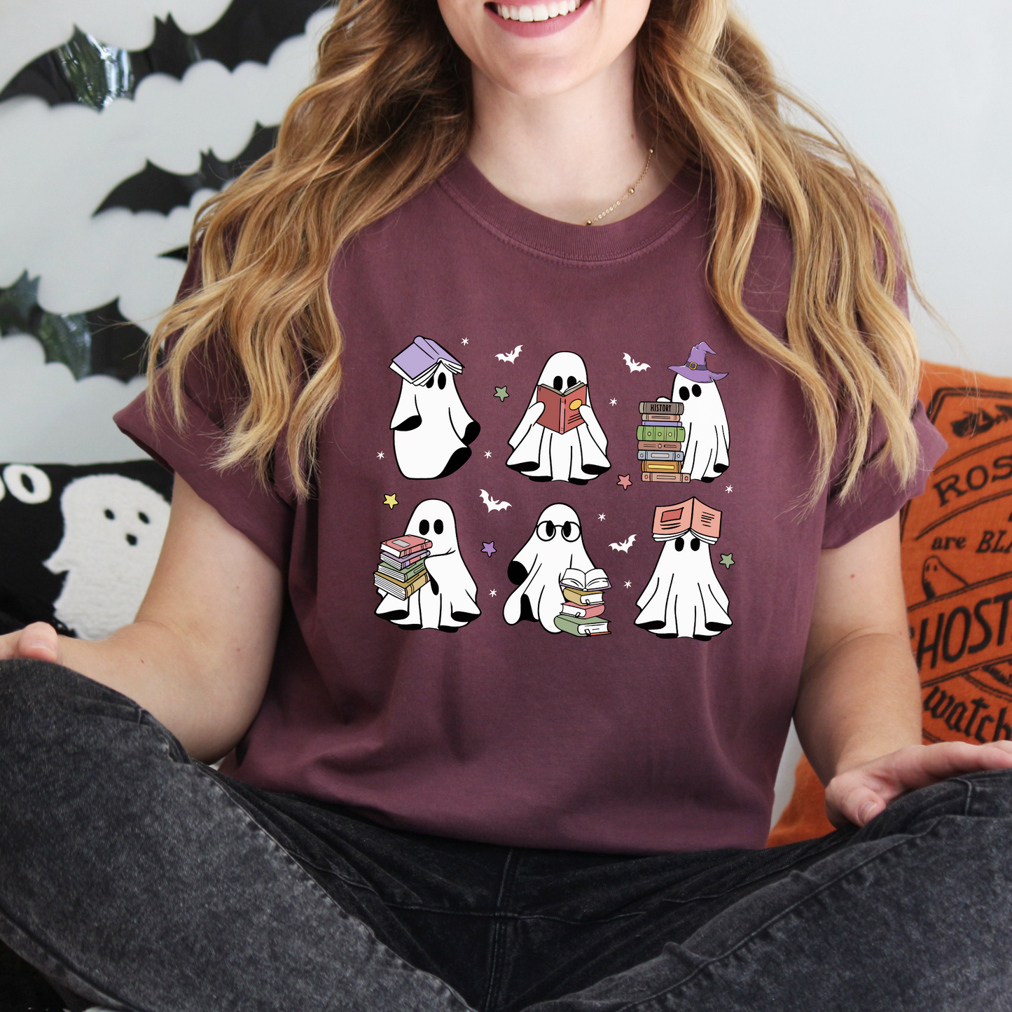 Bookish Ghostie Squad Tee