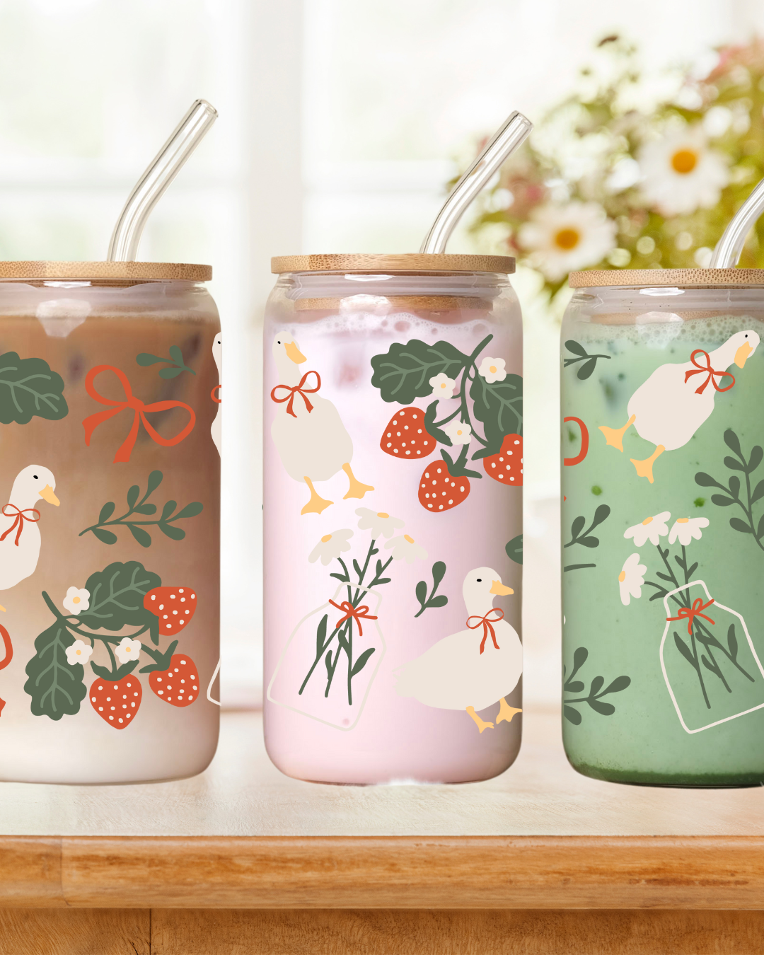 Cozy Cottagecore Glass Cup
