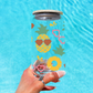 Summer Pineapples Glass Cup