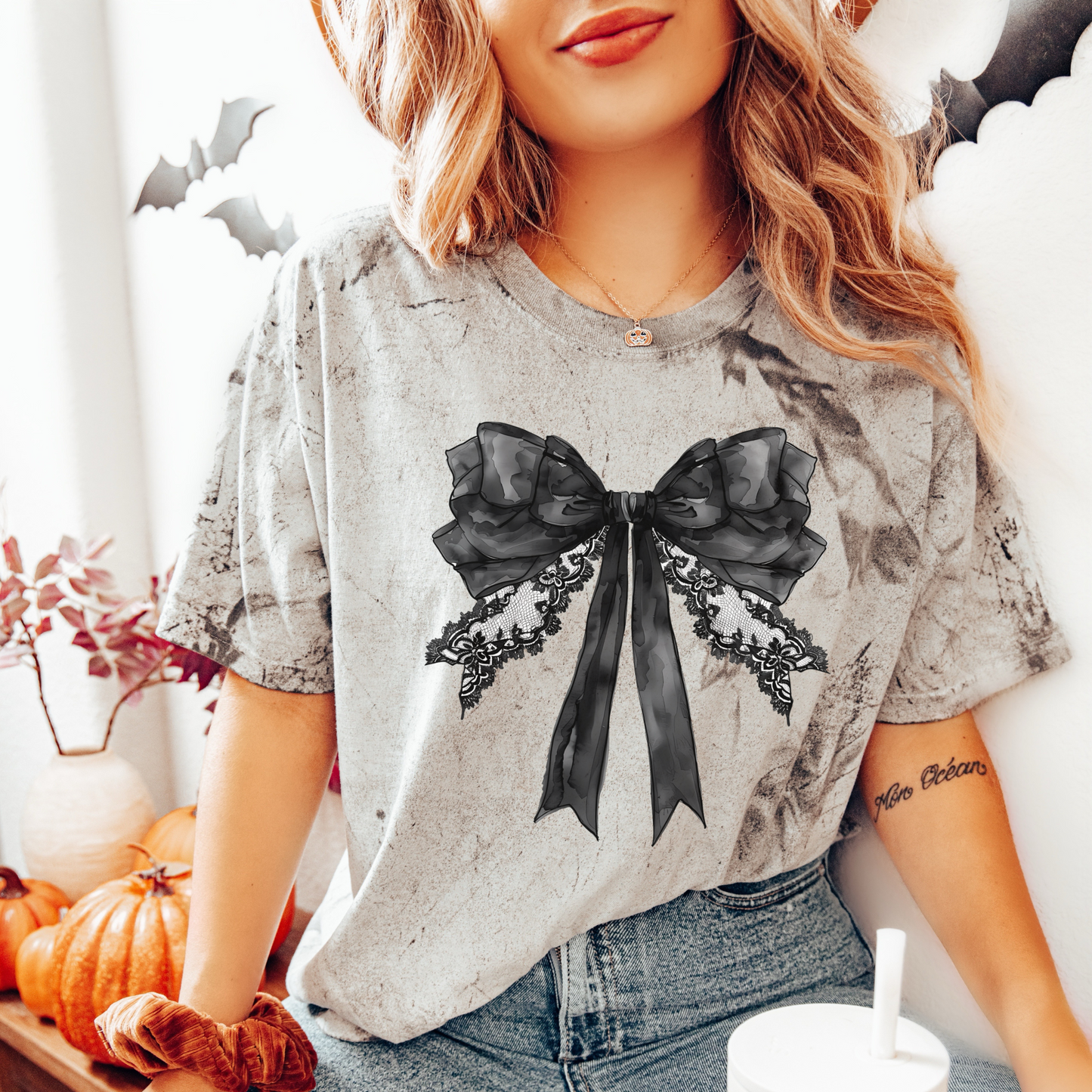 Coquette Bow Smoke Tee