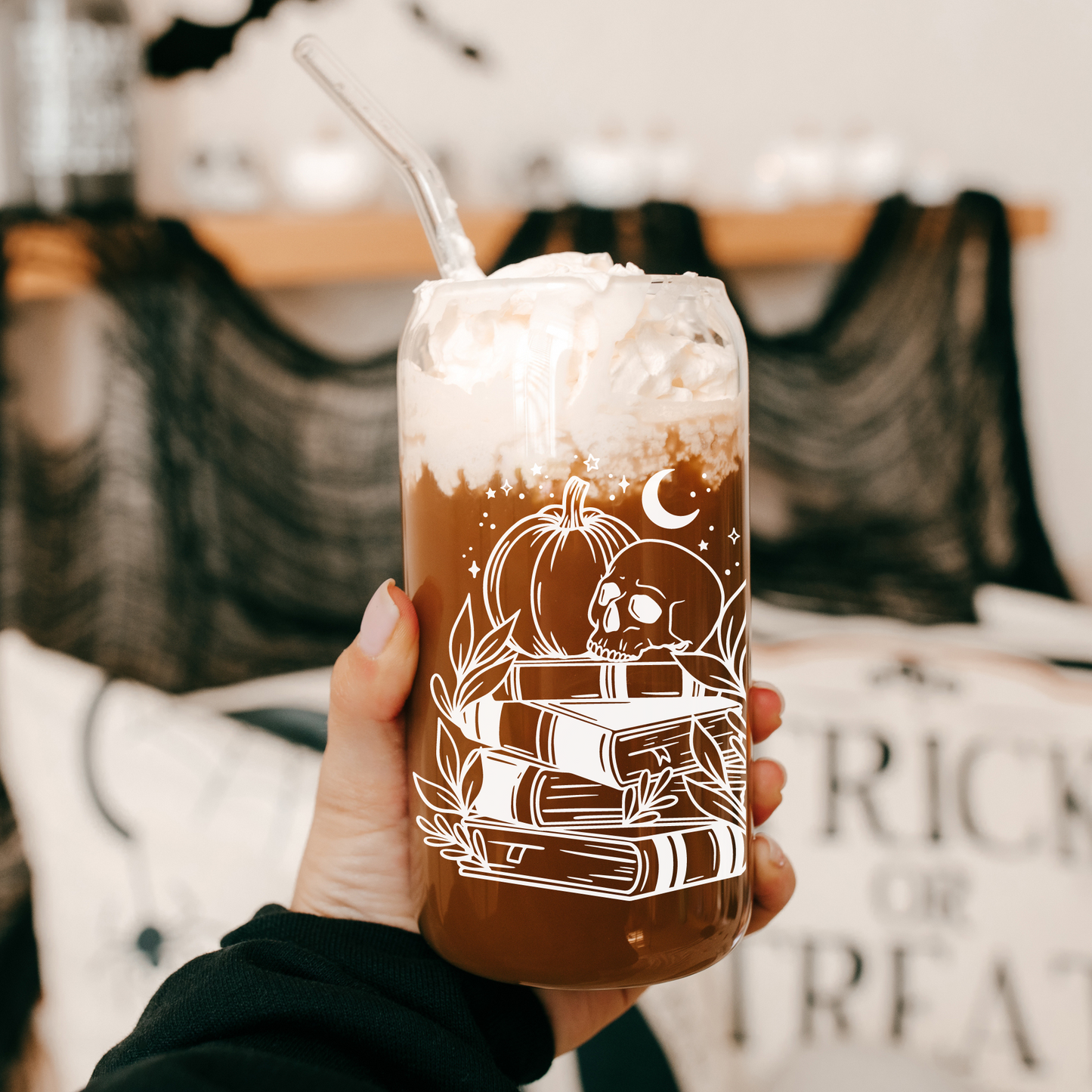 Spooky Bookstack Cup