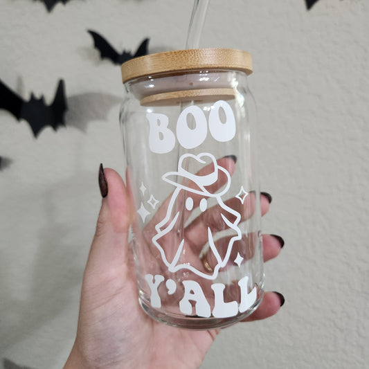 Boo Y'all White Ghost Cup