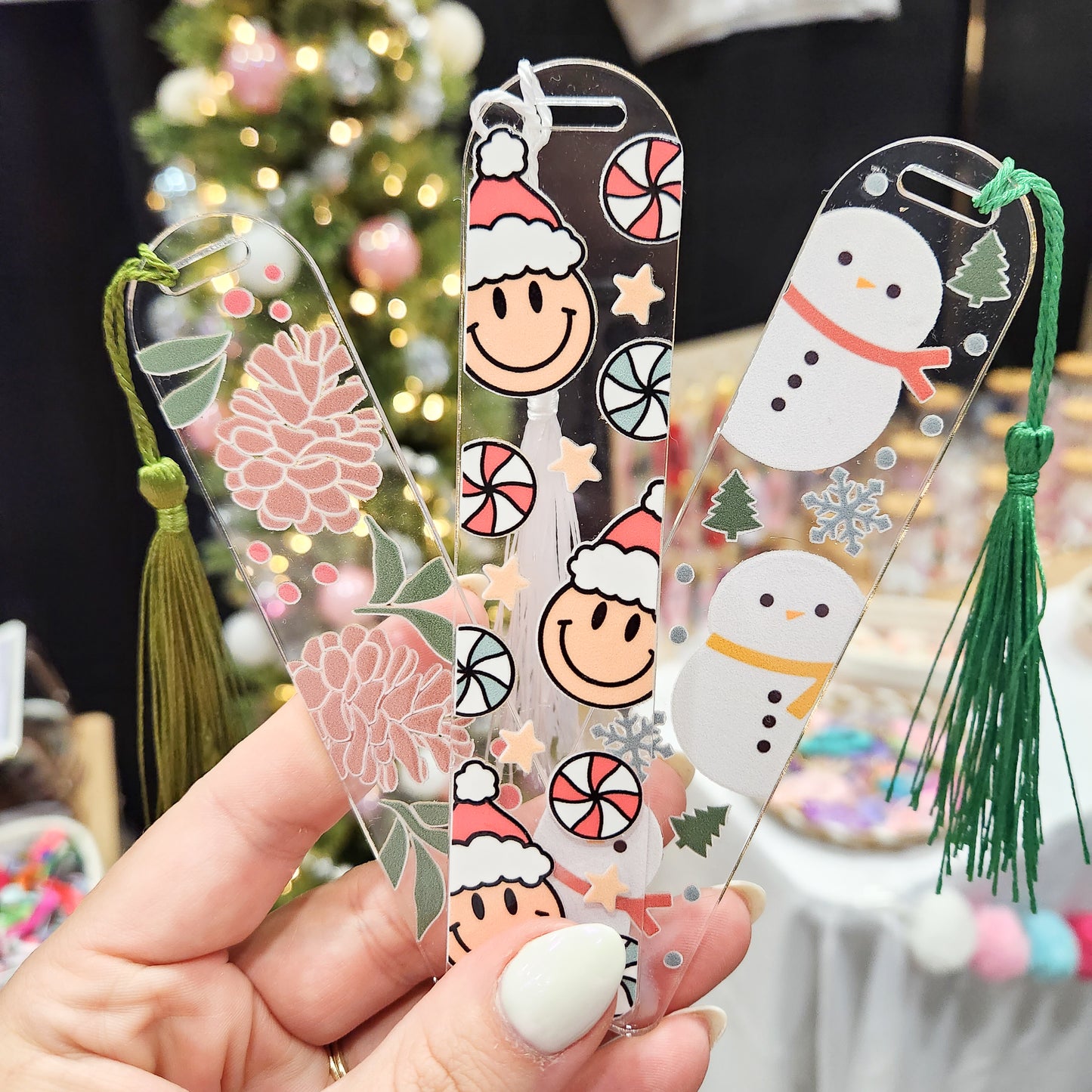 Santa Smilies Bookmark