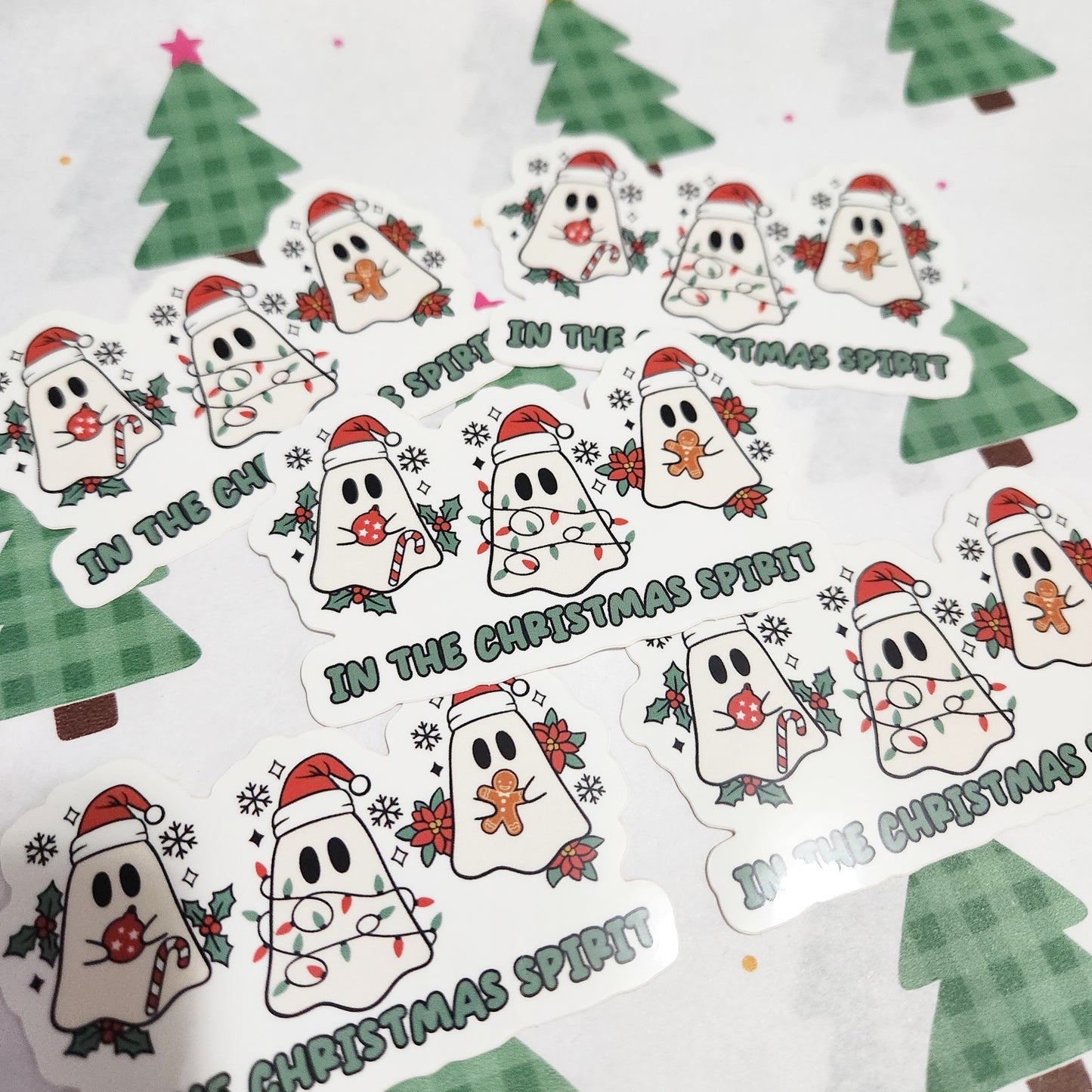 In The Christmas Spirit Ghosts Sticker