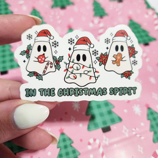 In The Christmas Spirit Ghosts Sticker