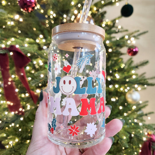 Jolly Mama Glass Cup