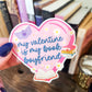 Book Boyfriend Valentine Sticker