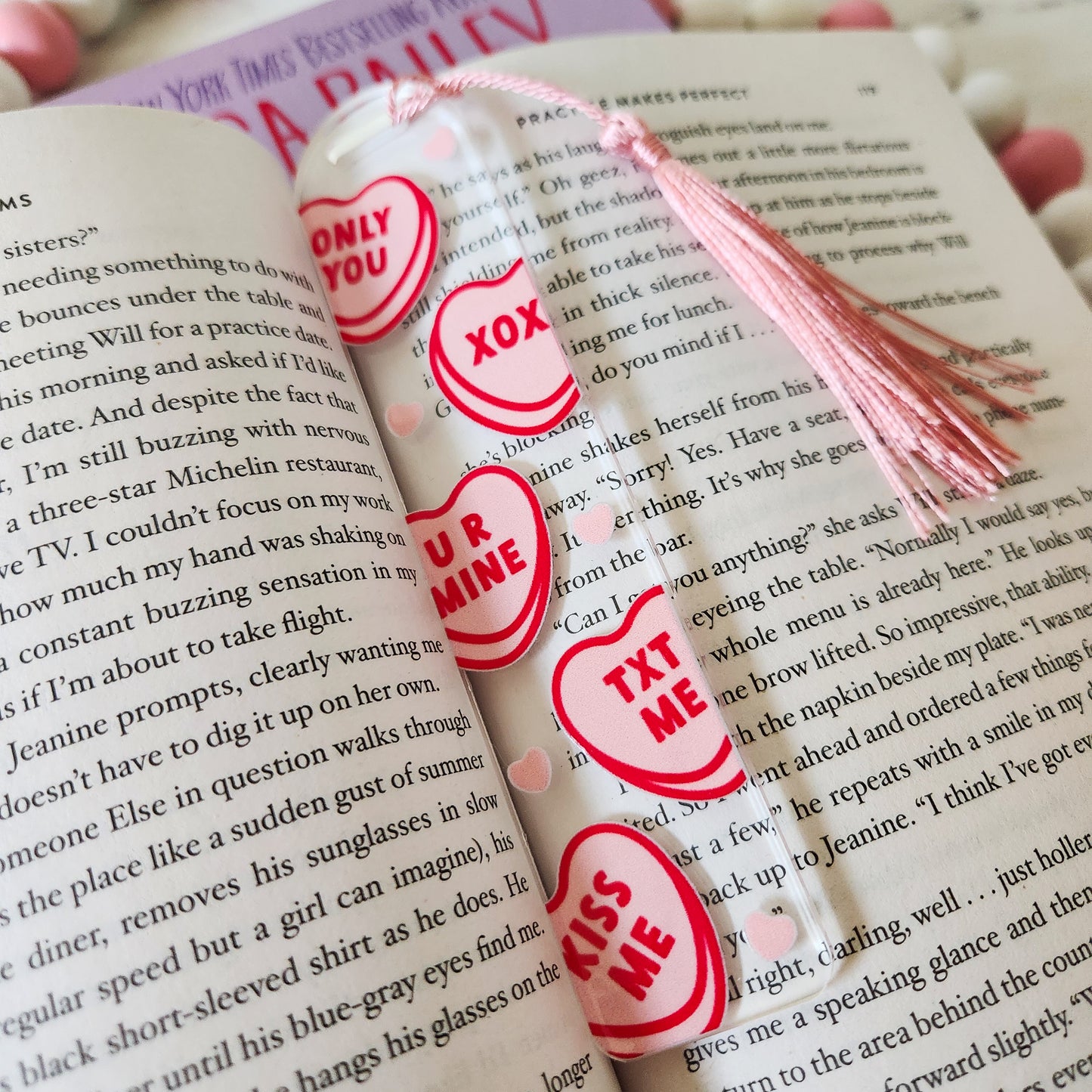 Candy Hearts Valentine Bookmark