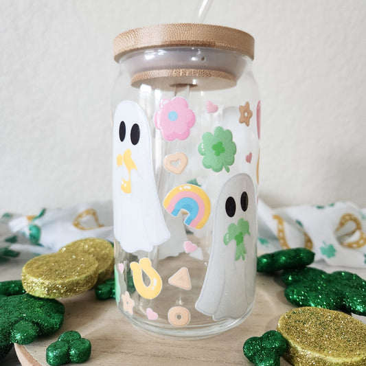 Ghostie Crew Lucky Charms Glass Cup