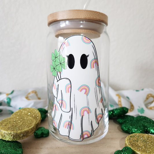 Lucky Ghost Glass Cup