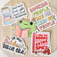 Froggie Don't Bug Me Sticker