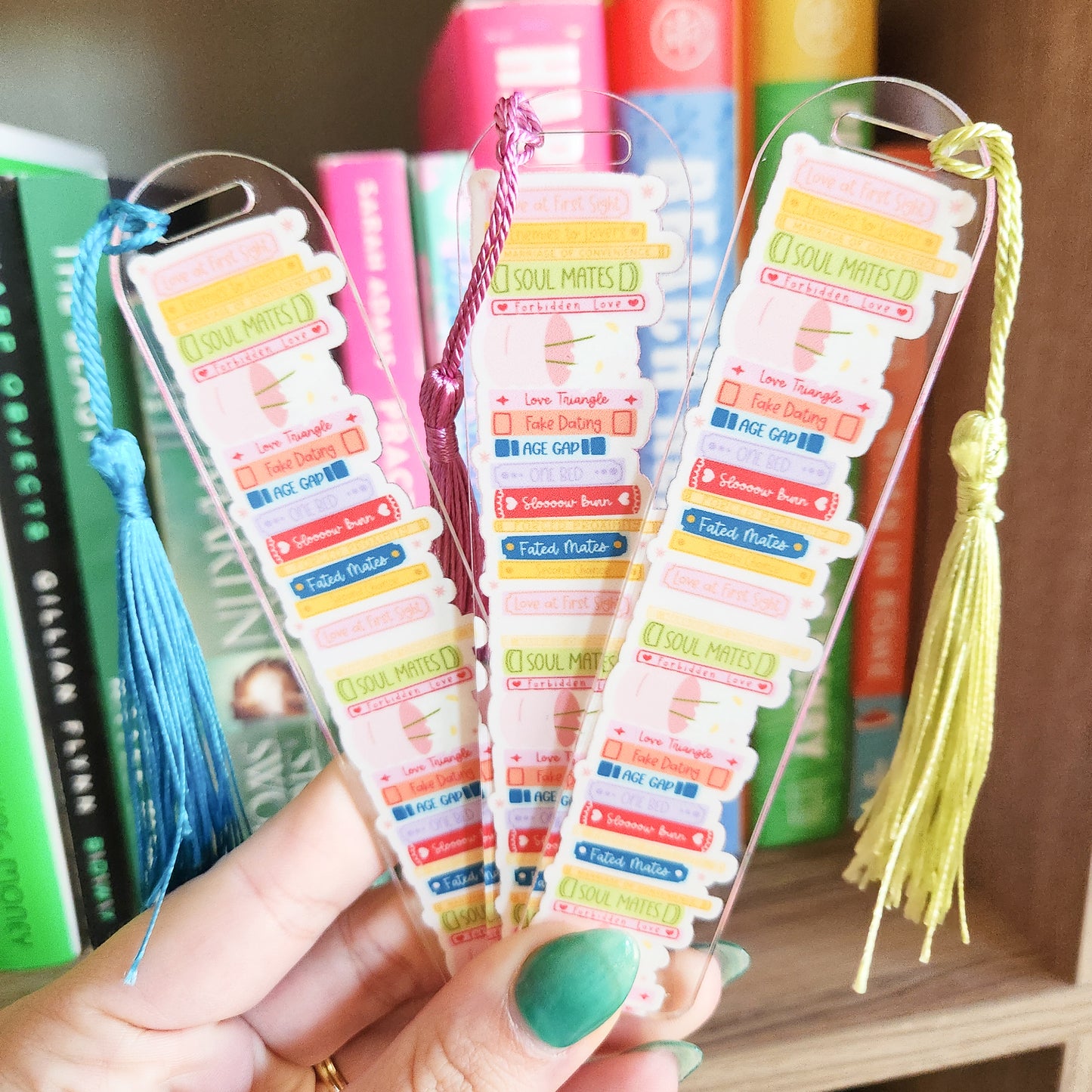 Romance Tropes Bookmark