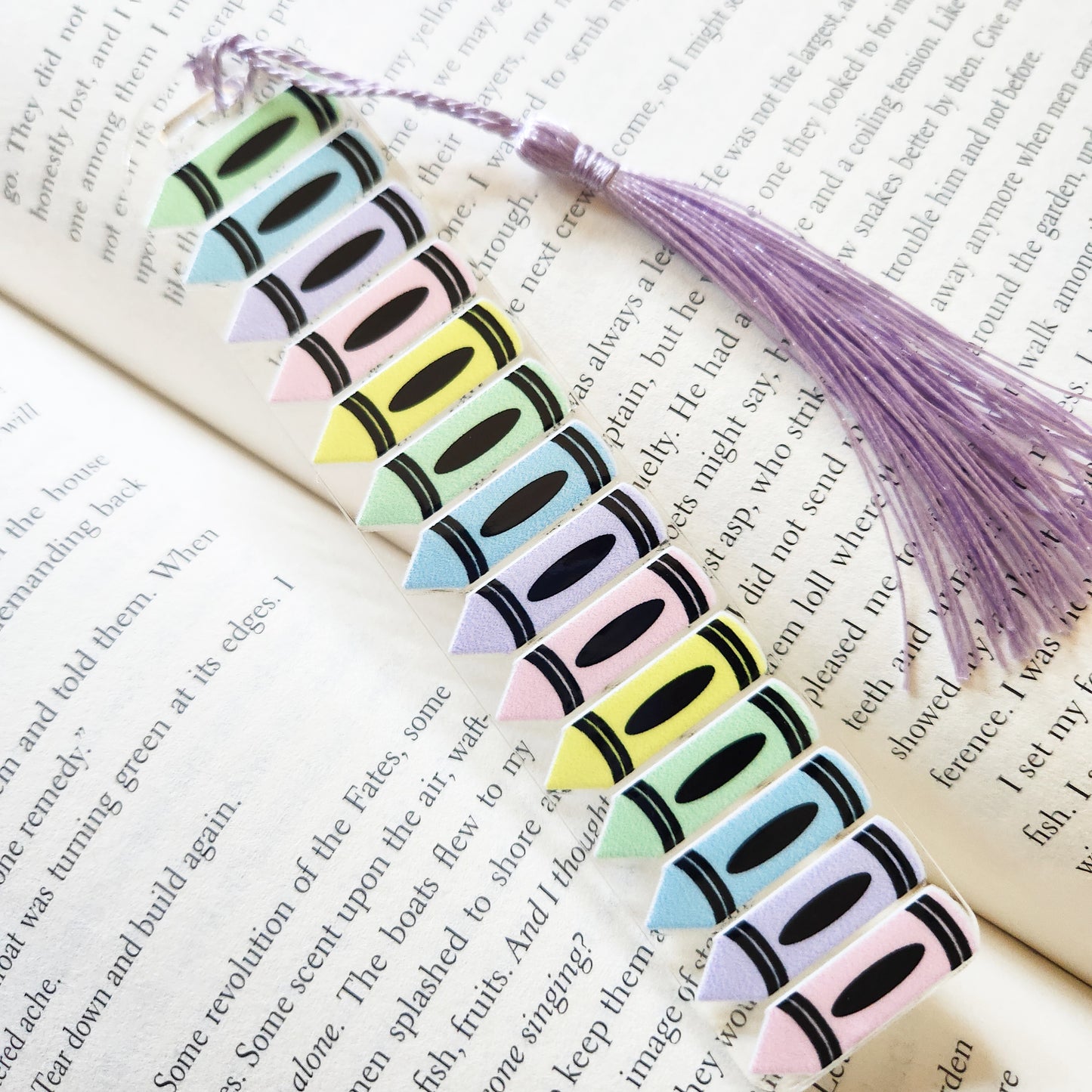 Colorful Crayons Bookmark