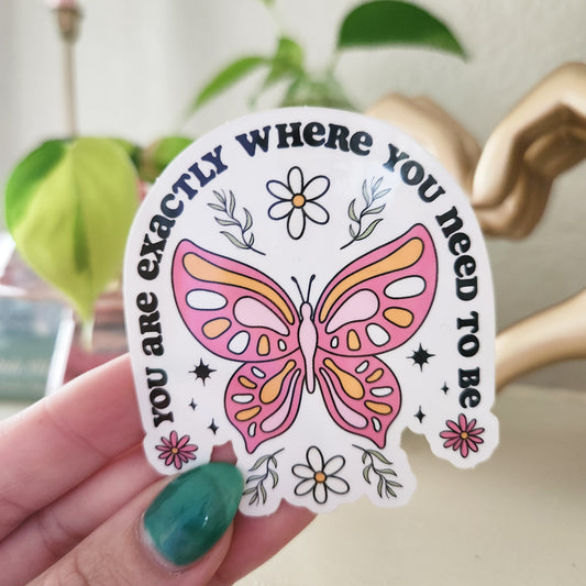 Positivity Butterfly Sticker