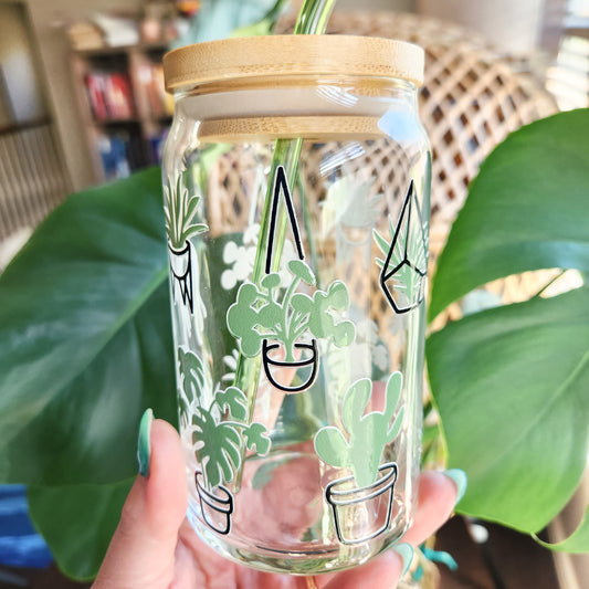 Plant Lover Glass Cup