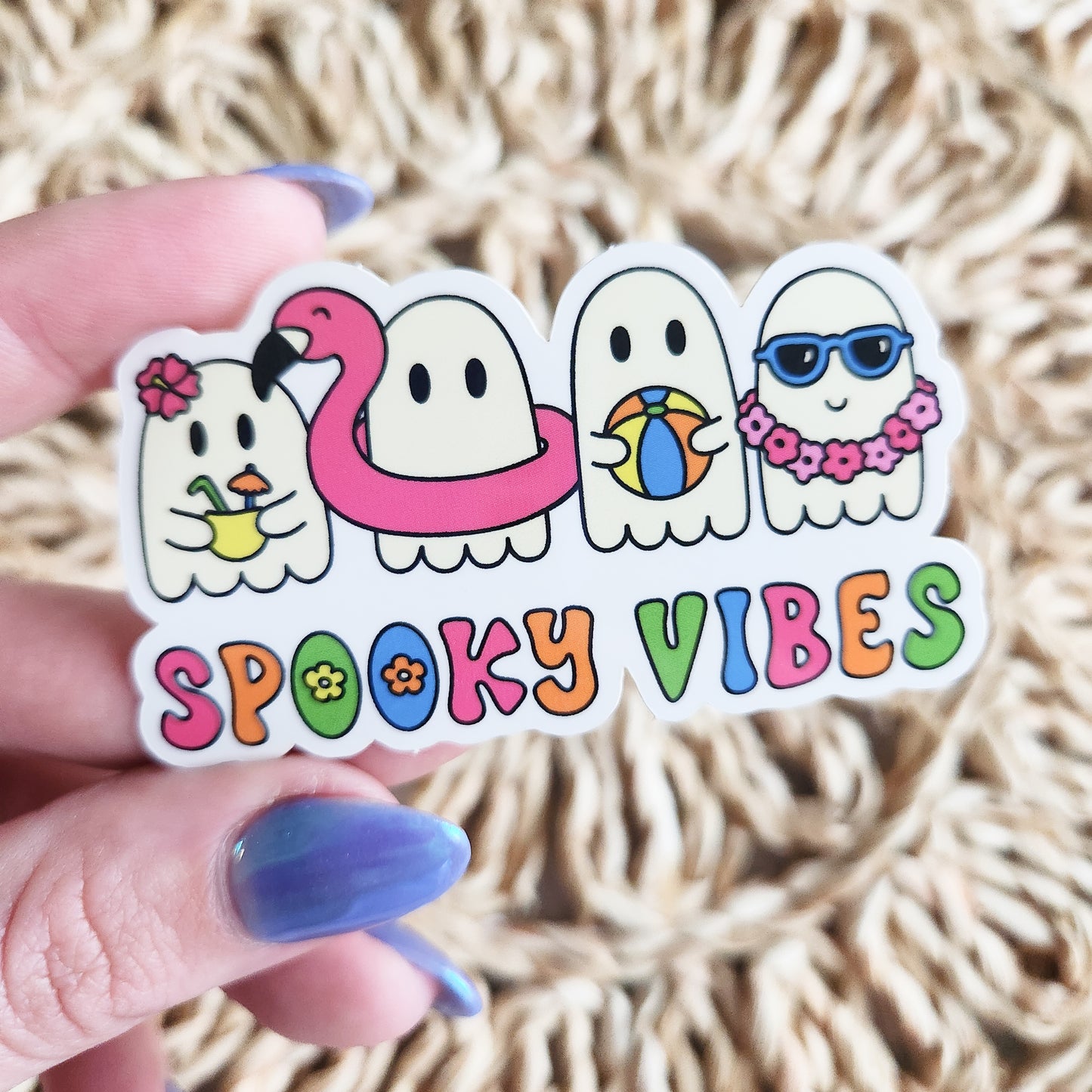 Summer Ghostie Squad Sticker