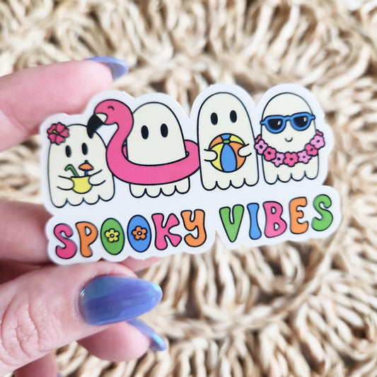 Summer Ghostie Squad Sticker