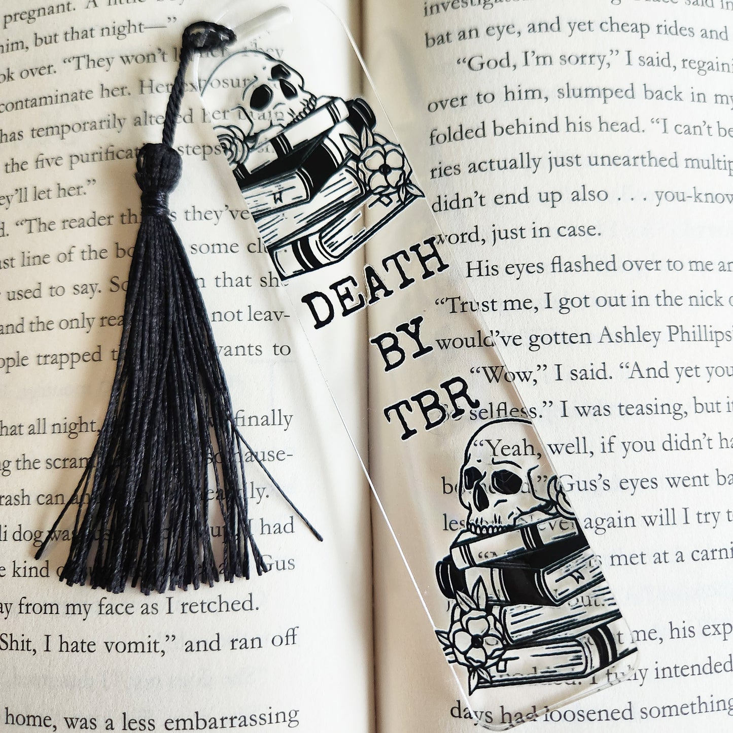 Death By TBR Bookmark