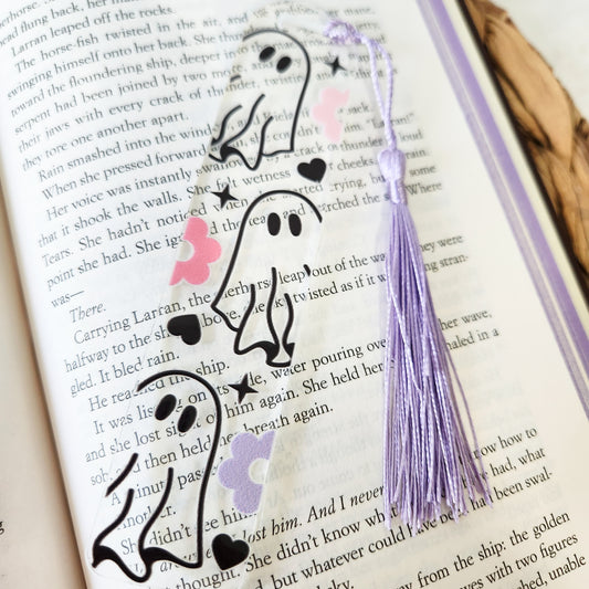 Retro Pastel Ghosts Bookmark