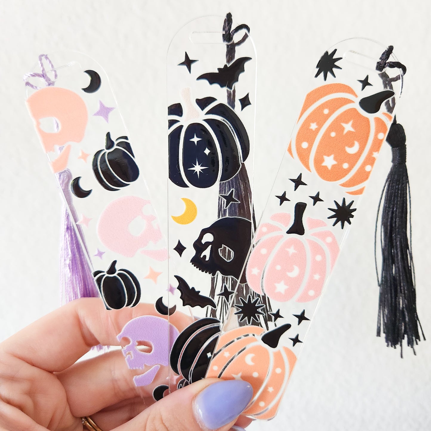 Pastel Skulls Bookmark