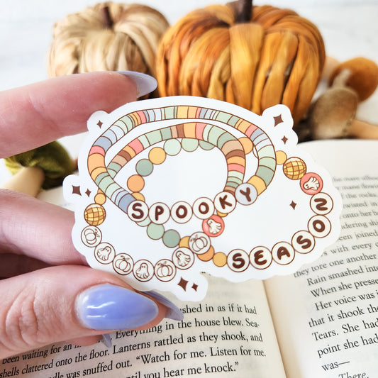 Spooky Season Friendship Bracelet Sticker