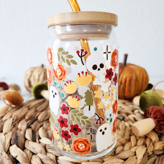 Fall Floral Spookies Cup