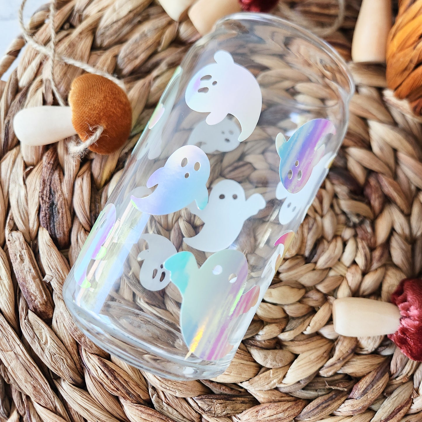 Holographic Opal Ghosties Glow In The Dark Cup