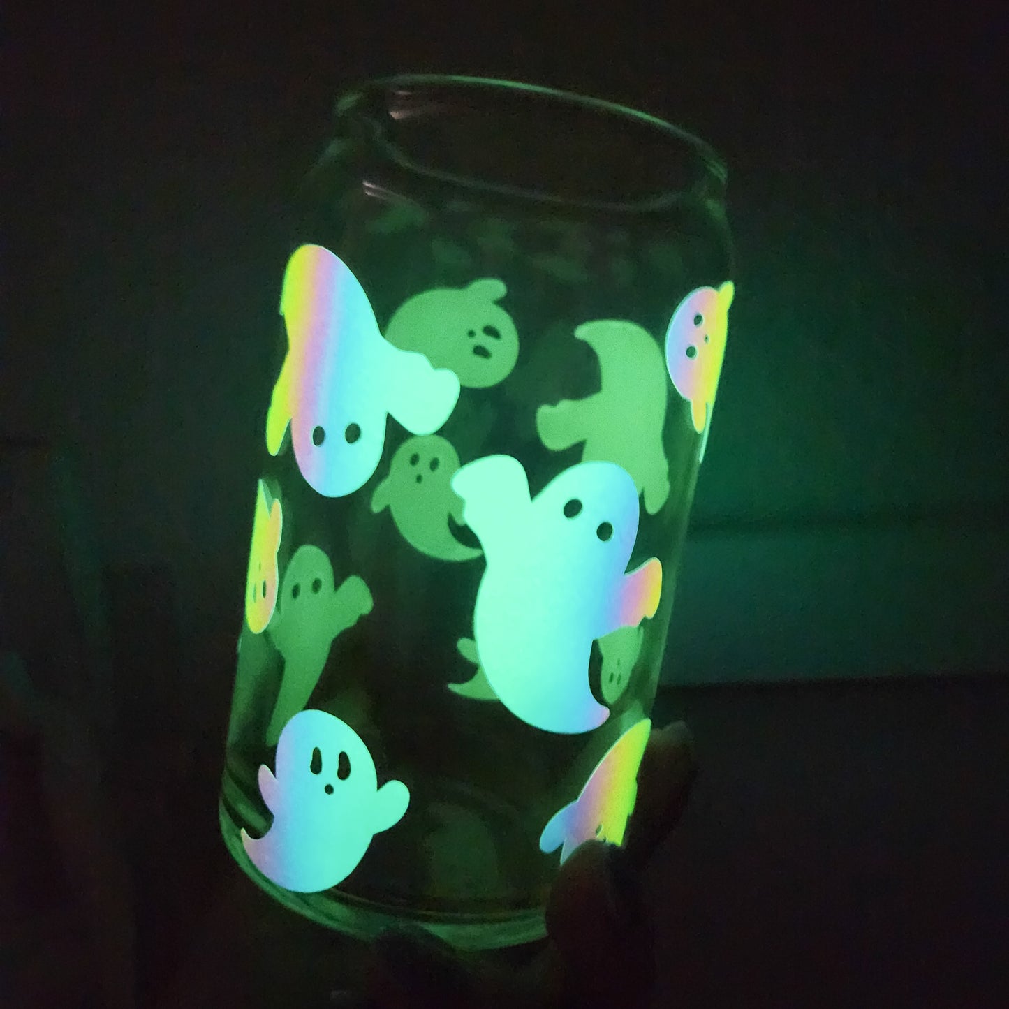 Opal Holo + Glow In The Dark Ghosts Cup