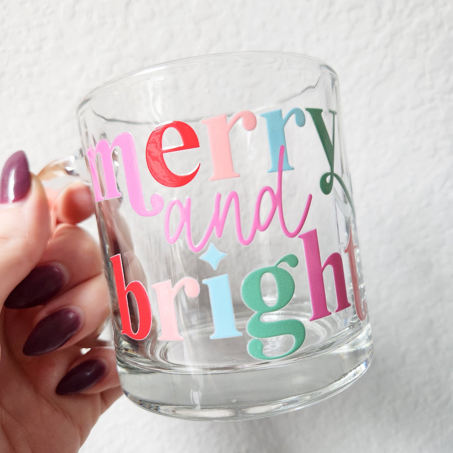 Merry & Bright Glass Mug