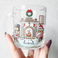 Holiday Haunted Library Glass Mug