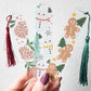 Pinecones Winter Bookmark