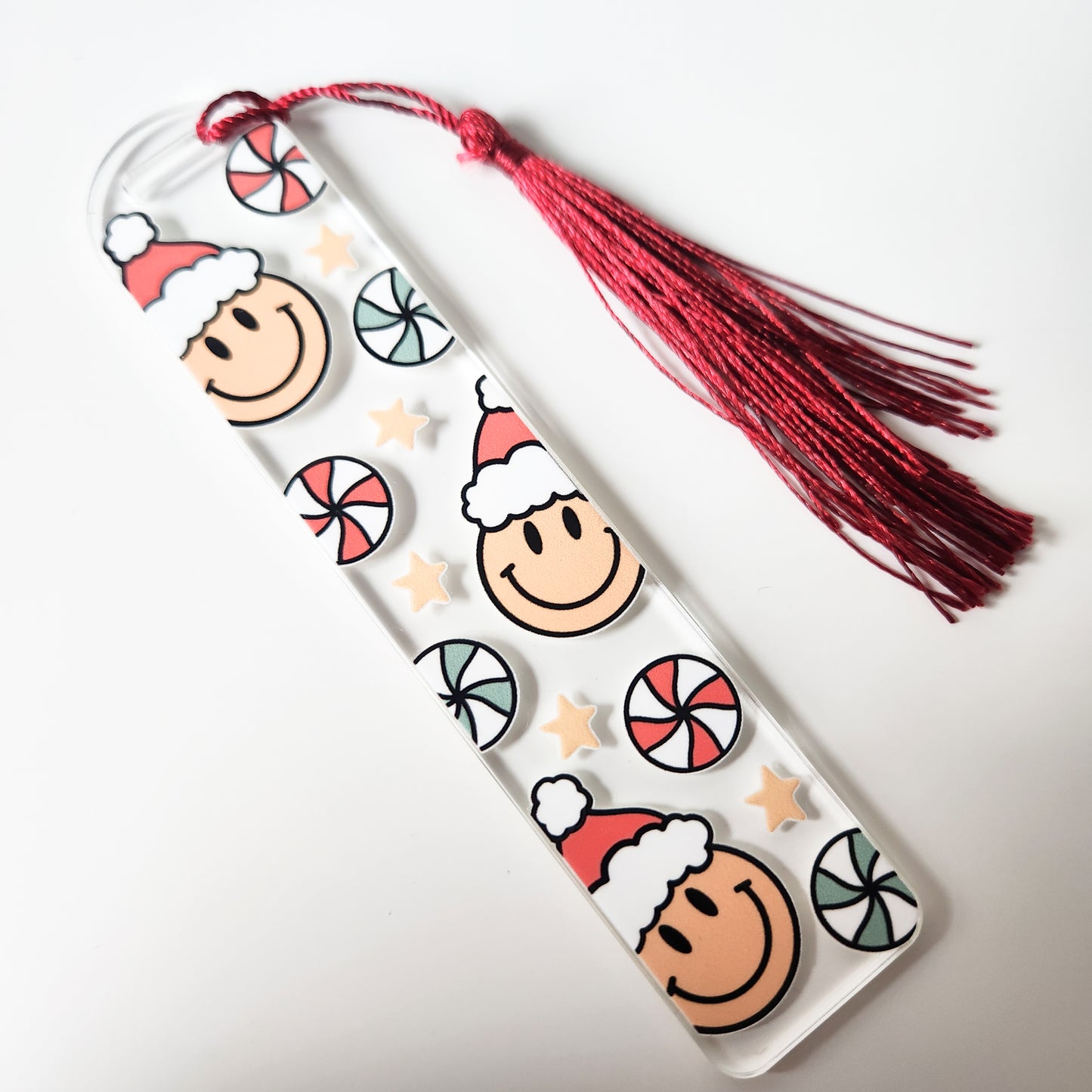 Santa Smilies Bookmark