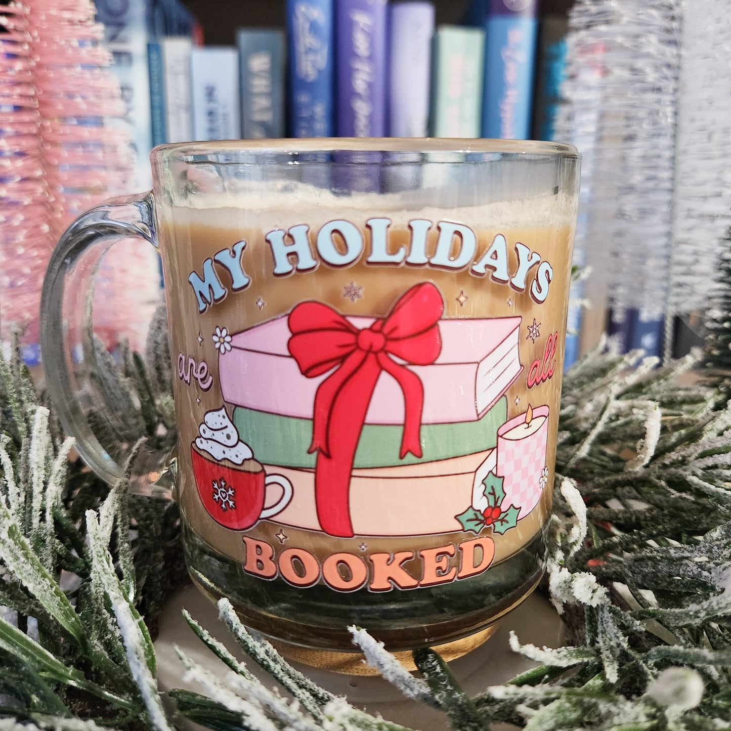 All Booked Glass Mug