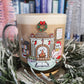 Holiday Haunted Library Glass Mug