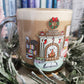 Holiday Haunted Library Glass Mug