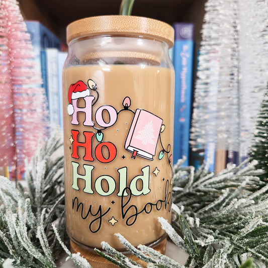 HoHo Hold My Books Glass Cup