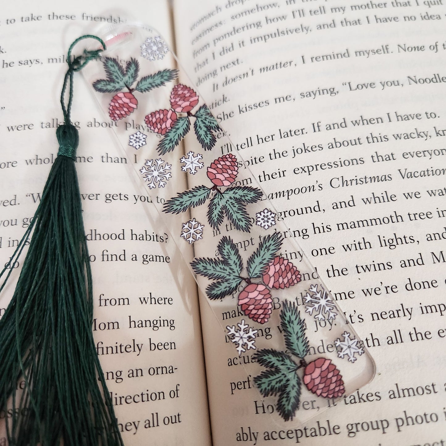 Winter Evergreens Bookmark