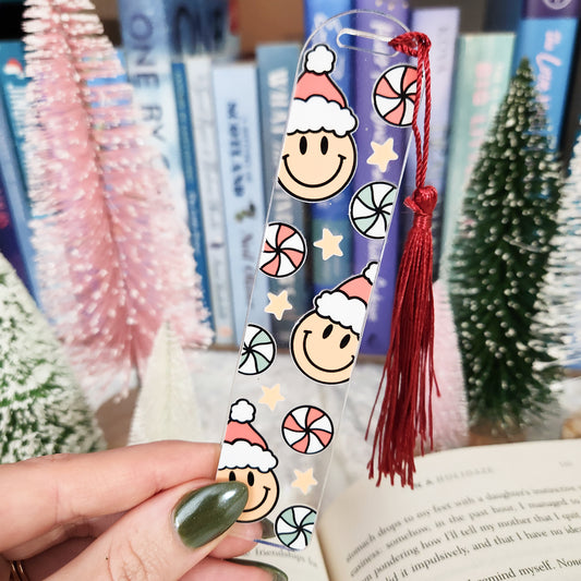 Santa Smilies Bookmark