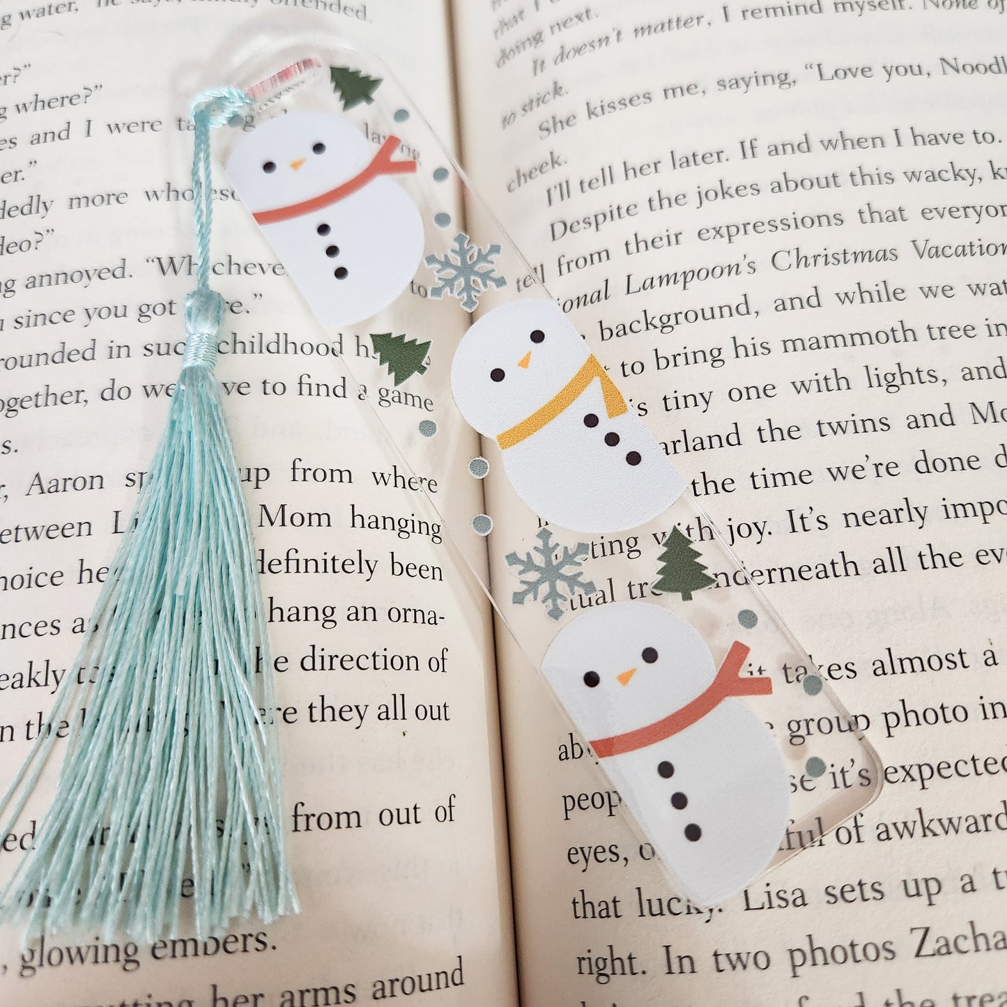 Winter Snowman Bookmark