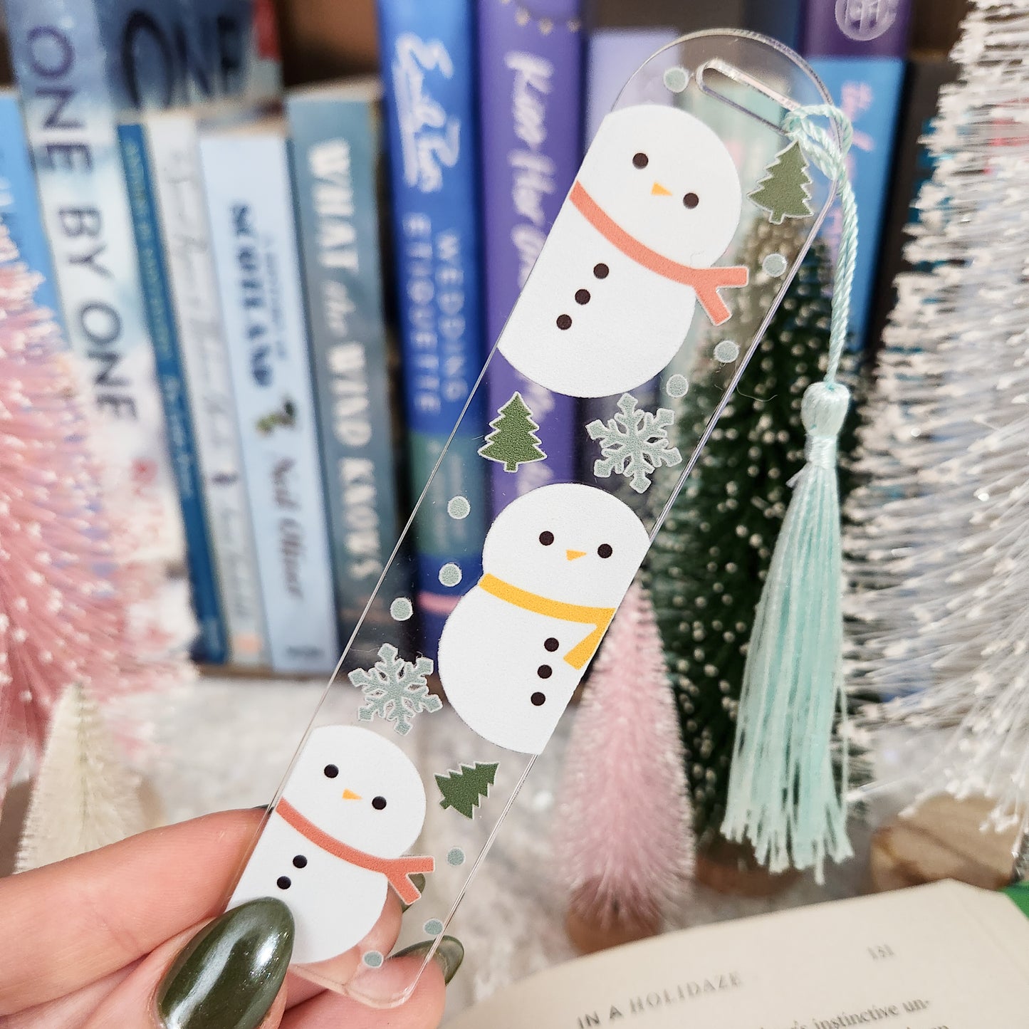 Winter Snowman Bookmark