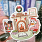 Holiday Haunted Library Sticker